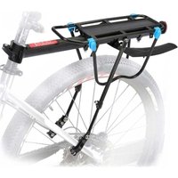Rapanda - Fahrrad-Hinterradgepäckträger mit 50 kg Tragkraft, verstellbarer MTB-Fahrradgepäckträger, Sattelstützenträger mit Flügelreflektor für von RAPANDA