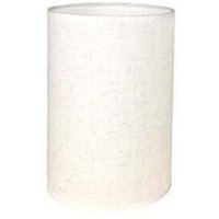 Rapanda - Handgefertigter Lampenschirm aus Leinenstoff, zylinderförmig, für Tischlampe, Pendellampe, Stehlampe (weiß, Durchmesser 14 cm x Höhe 20 cm) von RAPANDA