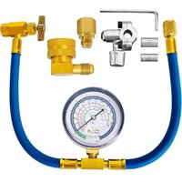 Rapanda - R134a-Kältemittel-Füllschlauch mit BPV31-Durchstechventil für Kühlschränke – Wasserhahn-Durchstechventil-Kits mit Manometer, von RAPANDA
