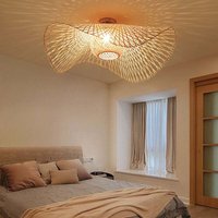 Rapanda - Vintage Rattan Deckenleuchte, Retro Runde Bambus Rattan Deckenlampe Schlafzimmer Deckenleuchte Wohnzimmer Pendelleuchte Arbeitszimmer Rapanda - Vintage Rattan Deckenleuchte, Retro Runde Bambus Rattan Deckenlampe Schlafzimmer Deckenleuchte Wohnzimmer Pendelleuchte Arbeitszimmer von RAPANDA