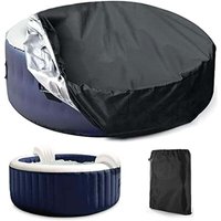 Runde Poolabdeckung, Poolabdeckung, runde Poolabdeckung mit Kordelzug, wasserdicht und staubdicht (210 30 cm) von RAPANDA