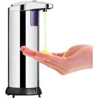 Seifenspender, automatischer Seifenspender aus Edelstahl mit wasserdichter Basis, Infrarot-Bewegungssensor und einstellbarem Schalter-RAPANDA Seifenspender, automatischer Seifenspender aus Edelstahl mit wasserdichter Basis, Infrarot-Bewegungssensor und einstellbarem Schalter-RAPANDA von RAPANDA