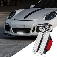 Set mit 2 windbetriebenen weißen LED-Autoleuchten diese Autoleuchten benötigen keine externe Stromversorgung universelle automatische von RAPANDA