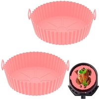 Silikonform für Heißluftfritteuse, Heißluftfritteuse, 2-teilige Heißluftfritteusenform, Silikon-Fritteusenkorb, Heißluftfritteusen-Ofenauskleidung, von RAPANDA