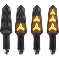 Stück Motorradblinker, fließende Blinker, 12 v, 12 LED-Birnen für Motorrad, Roller, Quad, Cruiser, Offroad, y Rapanda Form von RAPANDA