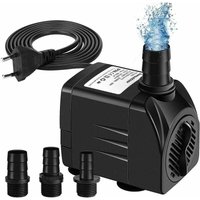 Tauchwasserpumpe, 65 W, 3000 l/h, Mini-Aquariumpumpe, einstellbare Springbrunnenpumpe für Teichbrunnen, Aquarium mit 3 Düsen, 3 m Kabel (Geräusch Tauchwasserpumpe, 65 W, 3000 l/h, Mini-Aquariumpumpe, einstellbare Springbrunnenpumpe für Teichbrunnen, Aquarium mit 3 Düsen, 3 m Kabel (Geräusch von RAPANDA