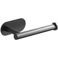 Toilettenpapierhalter aus Edelstahl zur Wandmontage, Toilettenpapierhalter für Bad und Küche, Mattschwarzer Papierhalter von RAPANDA