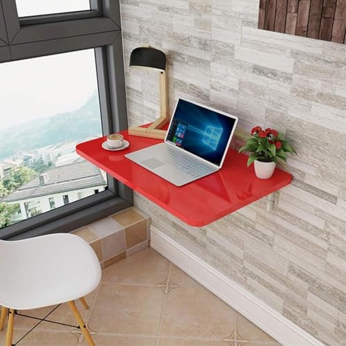 RAPGACBQ Konvertierbarer Laptop-Arbeitsplatz für Büro und Arbeitszimmer – ergonomisches Design, platzsparend, verstellbare Höhe, perfekt für Heimbüro und Arbeitszimmer (Rot, 100 x 40 cm) von RAPGACBQ