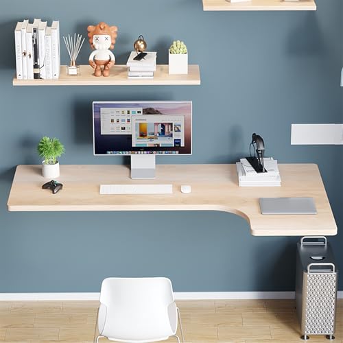 RAPGACBQ L-förmiger Ecktisch für Büro, platzsparender Laptop-Schreibtisch mit modernem Design, langlebige Konstruktion, ideal für Heimbüro und kleine Räume (Beige 80 x 60 x 40 x 30 cm) von RAPGACBQ