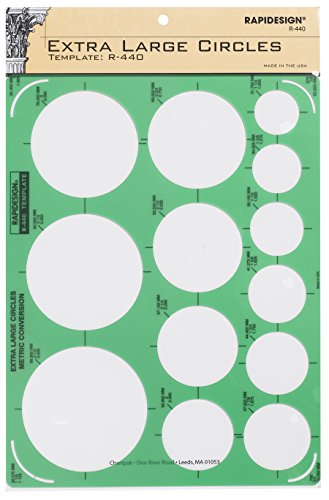 Rapidesign Extra Large Circles Template, 1 Each (R440) von RAPIDESIGN