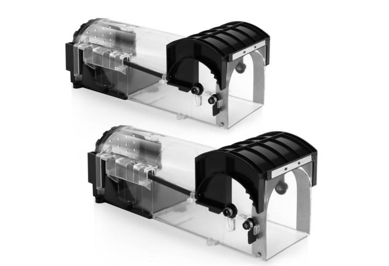 RAPIZZ Lebendfalle Mäusefalle Tierfreundlich & ohne Gift, Für den Innen-und Außenbereich, 4er-Set in Holz oder 2er-Set in ABS, Mit Tipps und Anleitung von RAPIZZ