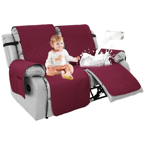 RAPRAP 100 % wasserdichte Sofabezüge, rutschfester Bezug für Liegestuhl, 2-Sitzer, waschbare Liegesesselbezüge mit Taschen für Hunde, Haustiere, Kinder, Rot, 2 Sitze RAPRAP 100 % wasserdichte Sofabezüge, rutschfester Bezug für Liegestuhl, 2-Sitzer, waschbare Liegesesselbezüge mit Taschen für Hunde, Haustiere, Kinder, Rot, 2 Sitze von RAPRAP