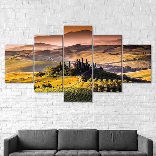 3D Wandaufkleber Kunst Malerei Italien Toskana Natur Landschaft,xxl bilder leinwanddrucke 5 panels,5 stück leinwand bilder 150x80cm 3D Wandaufkleber Kunst Malerei Italien Toskana Natur Landschaft,xxl bilder leinwanddrucke 5 panels,5 stück leinwand bilder 150x80cm von RAPSANI
