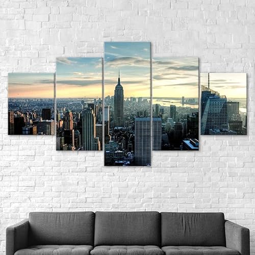 3D Wandaufkleber Kunst Malerei New York City Gebäude Landschaft,xxl bilder leinwanddrucke 5 panels,5 stück leinwand bilder 150x80cm 3D Wandaufkleber Kunst Malerei New York City Gebäude Landschaft,xxl bilder leinwanddrucke 5 panels,5 stück leinwand bilder 150x80cm von RAPSANI