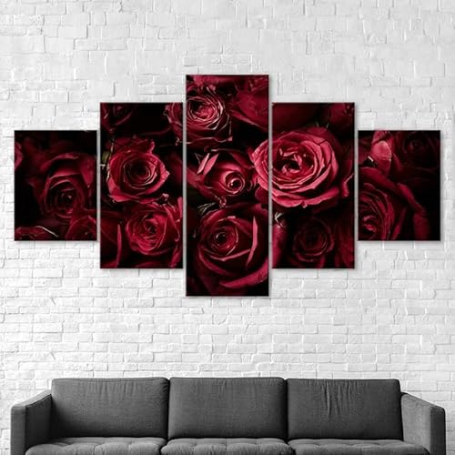 5 teilige leinwandbilder Blumenstrauß aus roten Rosen Kunstdrucke 5 Teilig Vlies Leinwandbild,Wandkunst 5 stück Leinwand Bilder,Wohnzimmer Schlafzimmer Wand Dekoration,mit rahmen xxl bilder 200x100cm 5 teilige leinwandbilder Blumenstrauß aus roten Rosen Kunstdrucke 5 Teilig Vlies Leinwandbild,Wandkunst 5 stück Leinwand Bilder,Wohnzimmer Schlafzimmer Wand Dekoration,mit rahmen xxl bilder 200x100cm von RAPSANI