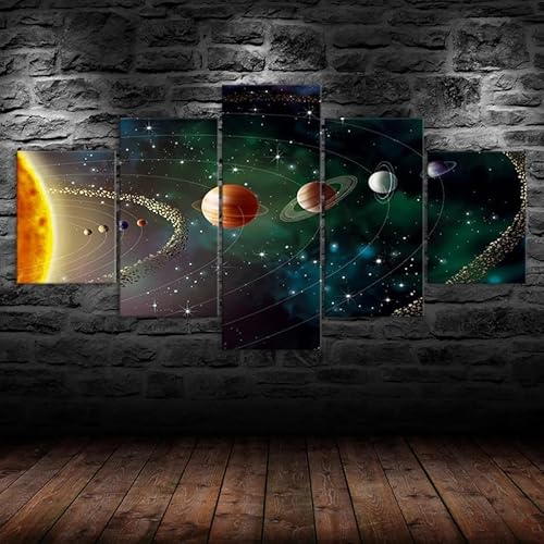 5 teiliges wandbild Reihenfolge der Planeten im Sonnensystem 5 stück leinwand wandkunst,leinwand wanddeko wohnzimmer,leinwanddruck 5 teilig bilder wohnzimmer modern groß mit rahmen,xxl 100x55cm 5 teiliges wandbild Reihenfolge der Planeten im Sonnensystem 5 stück leinwand wandkunst,leinwand wanddeko wohnzimmer,leinwanddruck 5 teilig bilder wohnzimmer modern groß mit rahmen,xxl 100x55cm von RAPSANI