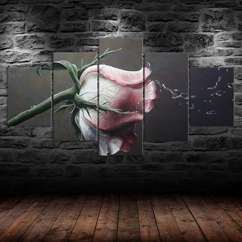 5 teiliges wandbild Weiße rote Rose Blume 5 stück leinwand wandkunst,5 teilig leinwand wanddeko wohnzimmer,leinwanddruck 5 teilig bilder wohnzimmer modern groß,mit rahmen,xxl 150x80cm 5 teiliges wandbild Weiße rote Rose Blume 5 stück leinwand wandkunst,5 teilig leinwand wanddeko wohnzimmer,leinwanddruck 5 teilig bilder wohnzimmer modern groß,mit rahmen,xxl 150x80cm von RAPSANI