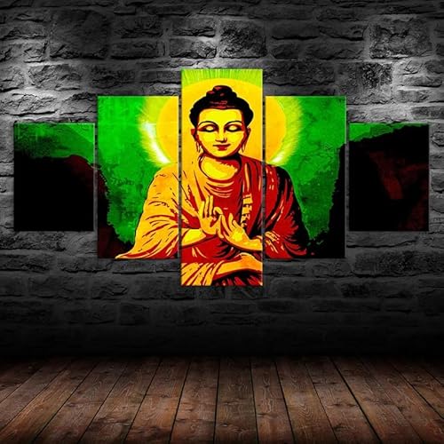 Kunstdrucke 5 Teilig Bilder Leinwand,leinwandbilder wohnzimmer dekoration,5 Teilig Wanddekoration Buddhistische Meditation Achtsamkeit,Bild Bilder auf Leinwand 5 teilig Poster,wandbild xxl 100x55cm Kunstdrucke 5 Teilig Bilder Leinwand,leinwandbilder wohnzimmer dekoration,5 Teilig Wanddekoration Buddhistische Meditation Achtsamkeit,Bild Bilder auf Leinwand 5 teilig Poster,wandbild xxl 100x55cm von RAPSANI