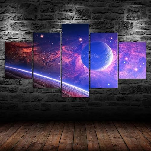 Kunstdrucke 5 Teilig Bilder Leinwand,leinwandbilder wohnzimmer dekoration Wanddekoration Kosmos Weltraum Magische Universum Landschaft ,Bild Bilder auf Leinwand 5 teilig Poster,wandbild xxl 100x55cm Kunstdrucke 5 Teilig Bilder Leinwand,leinwandbilder wohnzimmer dekoration Wanddekoration Kosmos Weltraum Magische Universum Landschaft ,Bild Bilder auf Leinwand 5 teilig Poster,wandbild xxl 100x55cm von RAPSANI
