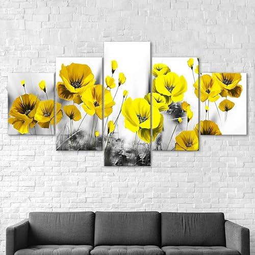 RAPSANI 5 teilige bilder Abstrakte gelbe Blumen 5 teilige Leinwandbilder,5 teilig wandbild,leinwanddrucke 5 stück wandkunst,bilder wohnzimmer modern leinwand Malerei,xxl,200x100cm RAPSANI 5 teilige bilder Abstrakte gelbe Blumen 5 teilige Leinwandbilder,5 teilig wandbild,leinwanddrucke 5 stück wandkunst,bilder wohnzimmer modern leinwand Malerei,xxl,200x100cm von RAPSANI