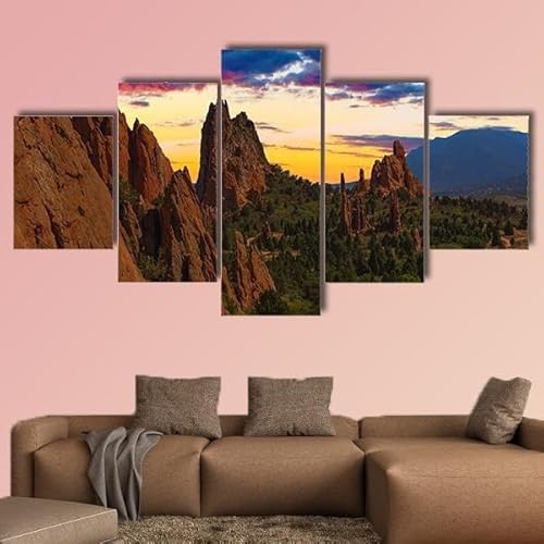 RAPSANI Kunstdrucke 5 Teilig Bilder Leinwand,leinwandbilder 5 teilig Wohnzimmer Dekoration,5 Teilig Wanddekoration Garten der Götter,Bild Bilder auf Leinwand 5 teilig Poster,wandbild XXL 100x55cm RAPSANI Kunstdrucke 5 Teilig Bilder Leinwand,leinwandbilder 5 teilig Wohnzimmer Dekoration,5 Teilig Wanddekoration Garten der Götter,Bild Bilder auf Leinwand 5 teilig Poster,wandbild XXL 100x55cm von RAPSANI