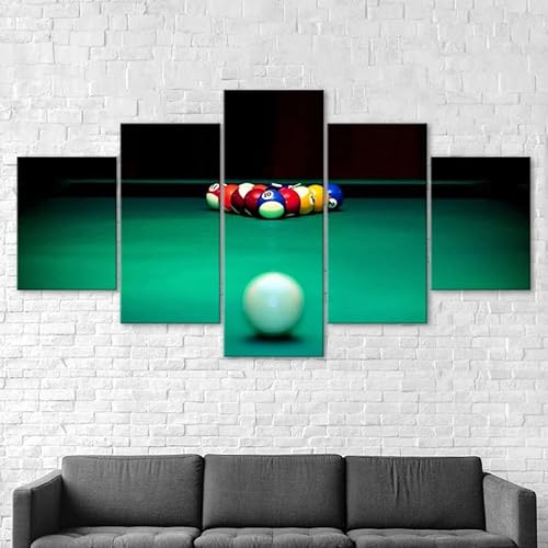 RAPSANI Kunstdrucke 5 Teilig Bilder Leinwand,leinwandbilder 5 teilig wohnzimmer dekoration,5 Teilig Wanddekoration Billardtisch,Bild Bilder auf Leinwand 5 teilig Poster,wandbild xxl 100x55cm RAPSANI Kunstdrucke 5 Teilig Bilder Leinwand,leinwandbilder 5 teilig wohnzimmer dekoration,5 Teilig Wanddekoration Billardtisch,Bild Bilder auf Leinwand 5 teilig Poster,wandbild xxl 100x55cm von RAPSANI