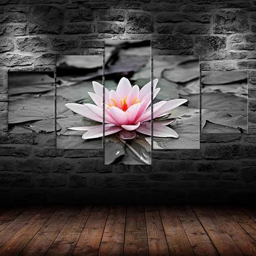 RAPSANI Kunstdrucke 5 Teilig Bilder Leinwand,leinwandbilder 5 teilig wohnzimmer dekoration,5 Teilig Wanddekoration Seerose Blume,Bild Bilder auf Leinwand 5 teilig Poster,wandbild xxl 100x55cm RAPSANI Kunstdrucke 5 Teilig Bilder Leinwand,leinwandbilder 5 teilig wohnzimmer dekoration,5 Teilig Wanddekoration Seerose Blume,Bild Bilder auf Leinwand 5 teilig Poster,wandbild xxl 100x55cm von RAPSANI