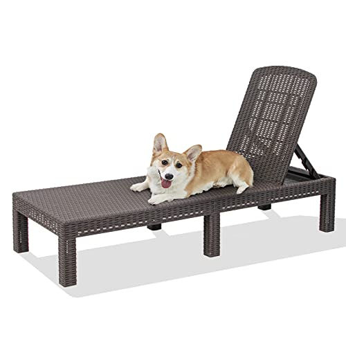RAPTAVIS Outdoor-Lounge-Sessel, Pool-Ramiere, wasserdicht, Mokka von RAPTAVIS