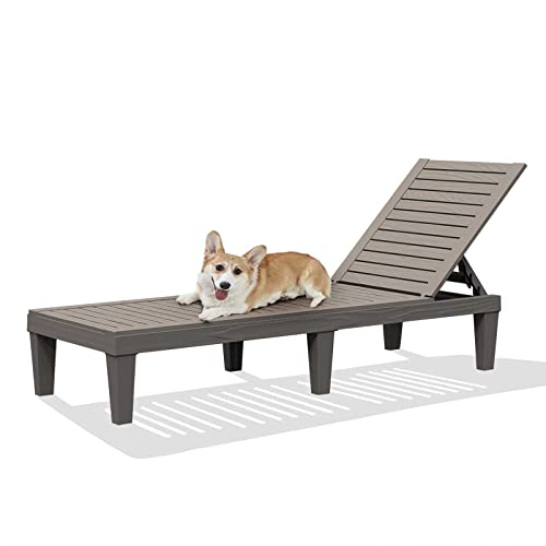 RAPTAVIS Outdoor-Lounge-Stuhl, Pool-Chaiselounge, wasserdicht, Gray von RAPTAVIS