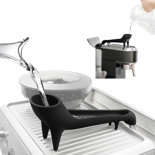 Wassertank Trichter für Espressomaschine,Espresso-Verteilerwerkzeuge,Wassertank mit Schnellzugriff,Espresso-Trichter,langer Wassertrichter für Kaffeemaschine mit Wassertank (Schwarz) von RARIHUOZY