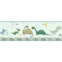 Rasch Papierborte 248852 Bambino XVIII grün 5 x 0,17 m Kindertapeten von RASCH