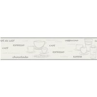 Rasch Vliesborte 770759 Selection, Café weiß-silber, 5x0,17 m Rasch Vliesborte 770759 Selection, Café weiß-silber, 5x0,17 m von RASCH