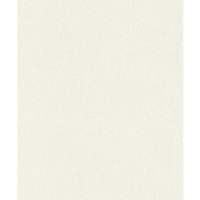 Rasch Vliestapete Uni Sky Lounge weiß perlmutt 10,05 x 0,53 m von RASCH