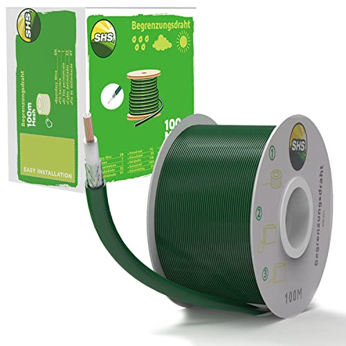 100m MESH Begrenzungskabel für Mähroboter Rasenmäher Rasenroboter Zubehör Set Begrenzungsdraht für Suchkabel - kompatibel mit Gardena/Bosch/Husqvarna/Worx/Honda/ROBOMOW/iMow von RASENFREUND