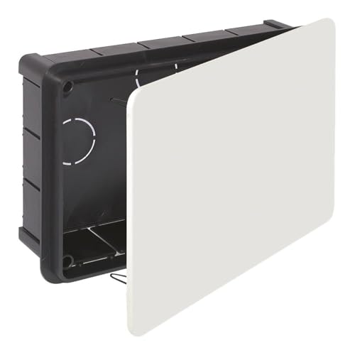 RASMACOR Abzweigkasten Unterputz - 200 x 130 x 60 cm - Mit Deckel - Für den trockenen Innenbereich/Unterputzdose im Set/Verteilerdose für Innenausbau / 20 Rohreinlässe Ø 32 mm von RASMACOR