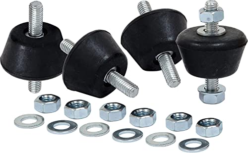 RASMACOR | Gummipuffer der Klimaanlage | M8 | PACK 4 | Klima Silentblock | Klimageraet Anti Vibration Gummilager | Wandhalterung Gummi Schwingungsdaempfer | Antivibrationsfuesse von RASMACOR
