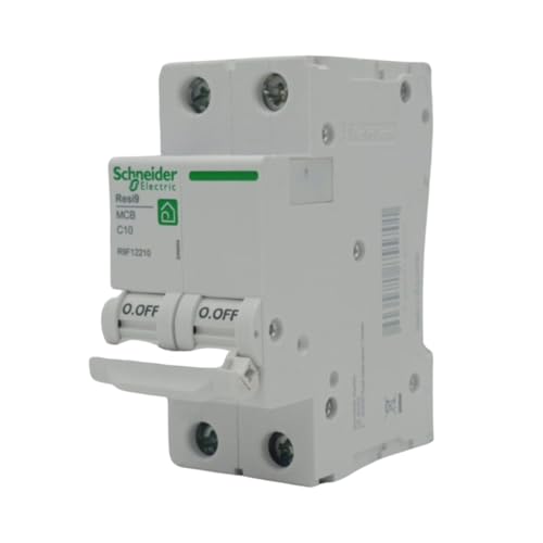 RASMACOR | Leitungsschutzsschalter Schalter 2P 10A | RESI9 Rasmacor R9F12210 | KURVE C | Frequenz 50/60 Hz | UNE/EN 60898-1 CE-Norm | 10 Ampere | Automatischer 2-poliger Automatikschalter von RASMACOR
