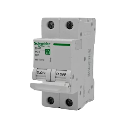 RASMACOR | Leitungsschutzsschalter Schalter 2P 25A | RESI9 Rasmacor R9F12225 | KURVE C | Frequenz 50/60 Hz | UNE/EN 60898-1 CE-Norm | 25 Ampere | Automatischer 2-poliger Automatikschalter von RASMACOR