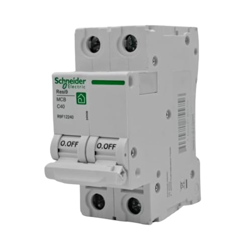 RASMACOR | Leitungsschutzsschalter Schalter 2P 40A | RESI9 Rasmacor R9F12240 | KURVE C | Frequenz 50/60 Hz | UNE/EN 60898-1 CE-Norm | 25 Ampere | Automatischer 2-poliger Automatikschalter von RASMACOR