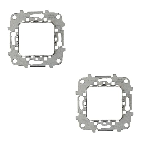 RASMACOR | Packung mit 2 Racks für Niessen Zenit Mechanismen | Einbaurahmen aus Metall | ohne Krallen | Ref N2271.9 | Packung mit 2 Stück von RASMACOR