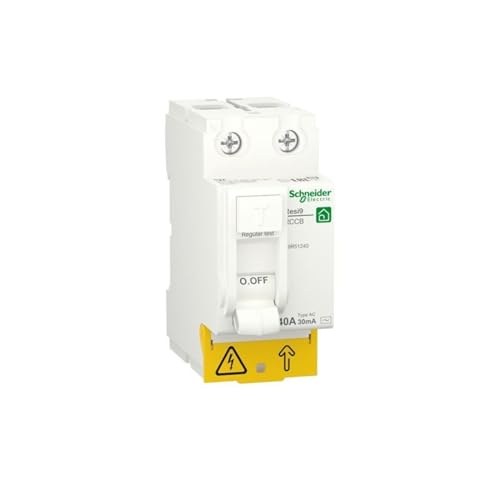 RASMACOR | Schutzschalter 2 Polig 40A 30mA | R9R51240 | RESI9 Rasmacor | AC-Typ | Fehlerstrom-Schutzschalter | Frequenz 50/60 Hz | Zweipoliger 40-Ampere-Differenzialschalter von RASMACOR