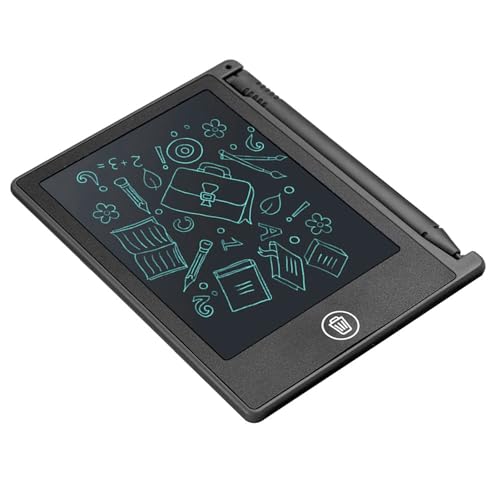 Kinderzeichnungsbrett Handschrift LCD Schreibbrett Erinnerung für 4.5 Zoll, (Black) von RASTKY