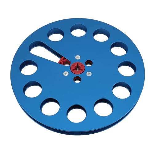 RASTKY 1/4 7 Zoll Leere Klebebandrolle mit 11 Löcher -Open Reel Sound Tape Aluminiumlegierung Takereeltape Recorder (BLUE) von RASTKY