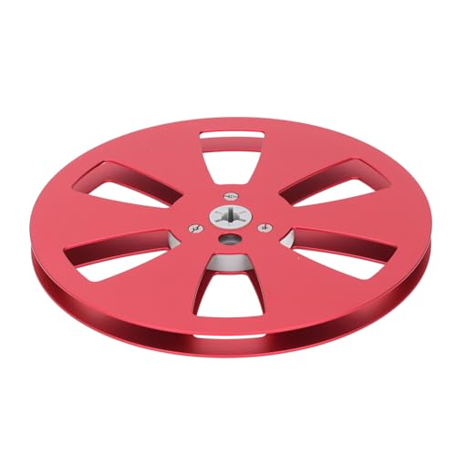 RASTKY 1/4 7 Zoll Leeres Bandrollen Aluminium -Legierungs -Sound Deck Take up Rollen Ersatz Forstuder (Rot) von RASTKY