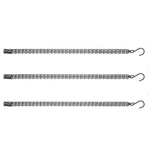 RASTKY 3 Stcs Iron Hanging Haken Set Garten Pflanzer Blumentopf und Korbersatz, 14 Kg Tragende Kapazität, Umfasst S-Form-Haken-perfekte Blumentöpfe, Vogelkäfer und Topf von RASTKY