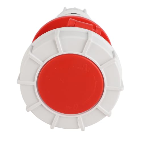 RASTKY 5 Pin Industrial Plug 63A Wasserdichte Luftfahrtanschluss Brauereien Workshops Camping Compact Design Rot von RASTKY