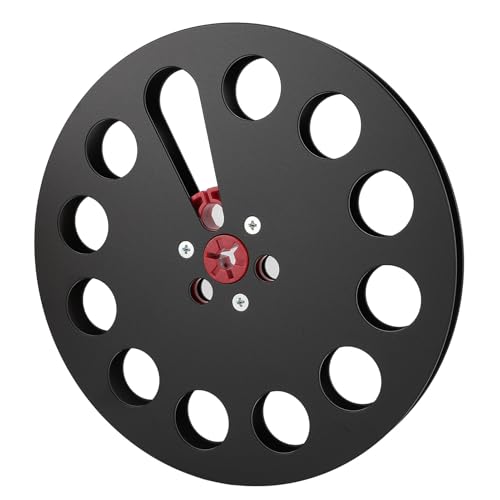 RASTKY 7 Zoll 1/4 Leere Klebeband -Rolle - Aluminium Legierungs Geräusch Klebeband Forstuder Decks (BLACK) von RASTKY