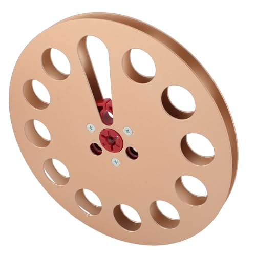 RASTKY 7 Zoll 1/4 Leere Klebeband -Rolle - Aluminium Legierungs Geräusch Klebeband Forstuder Decks (goldene Farbe) von RASTKY
