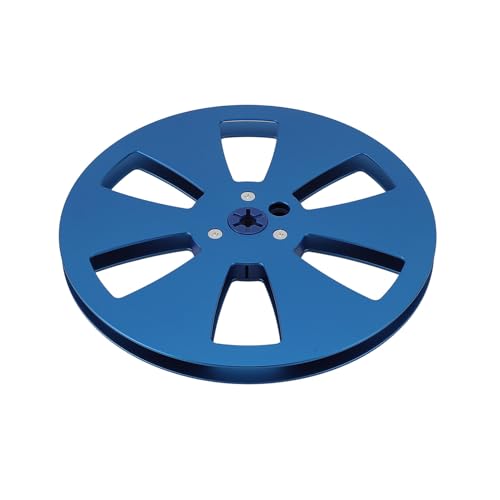 RASTKY 7 Zoll Leeres Band REELTAC, Studer -Open Reel Sound Tape Disc, 1/4 Zoll Aluminiumlegierung Take -up Rollen (BLUE) von RASTKY