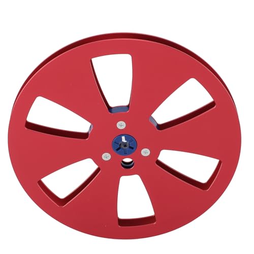 RASTKY 7 Zoll Leeres Band REELTAC, Studer -Open Reel Sound Tape Disc, 1/4 Zoll Aluminiumlegierung Take -up Rollen (Rot) von RASTKY